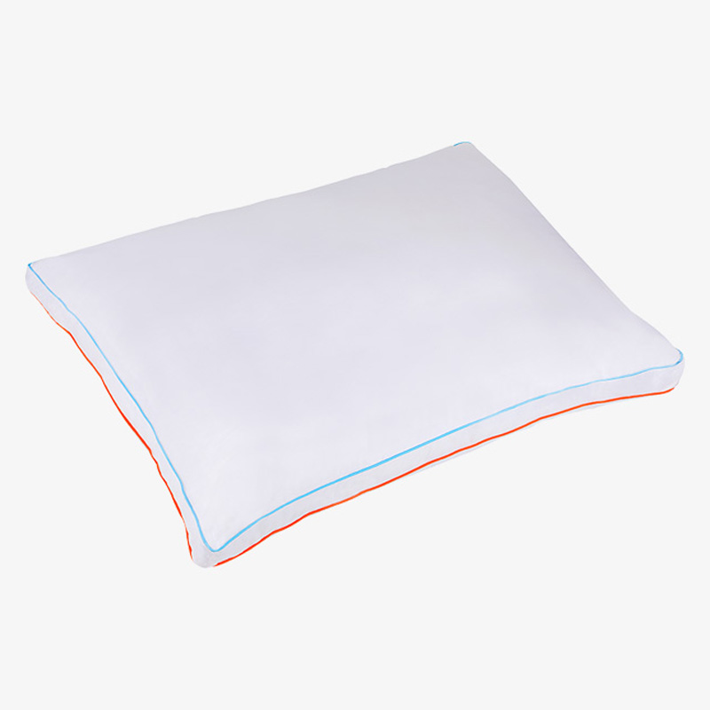 Kezdőlap ágy párnák fehér szálloda 233TC pamut párnák szuper bolyhos gusset, különböző színű csövekkel